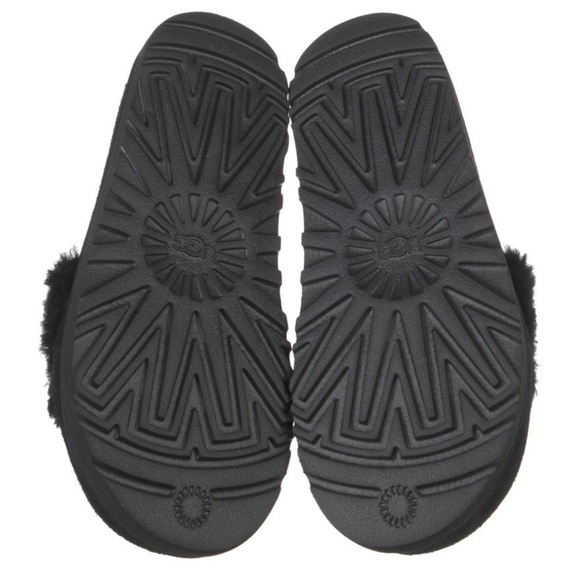 UGG Laton Black Fur Slides - Picture 6 of 6